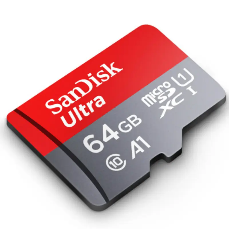 بطاقة ذاكرة فلاش SanDisk A1 سعة 64 غيغابايت بطاقة ذاكرة ميكرو SD C10 SDHC SDXC TF سعة 100 ميغابايت/الثانية
