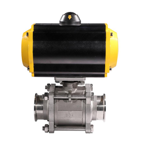Venta de Liquidación COVNA B2B: Válvula de Bola de Acero Inoxidable de 1/2 Pulgada, 2 Vías, 3 Piezas, 1000WOG, con Actuador Neumático de Retorno por Resorte y Conexión Tri-Clamp - Product Image 5