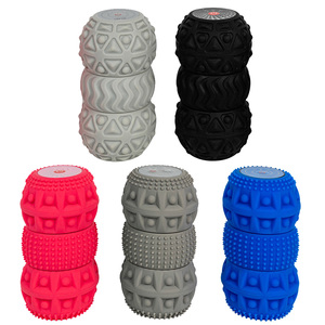 Bola de masaje de Yoga, doble cacahuete vibrador, pequeño rodillo vibrador de espuma eléctrica para Fitness, masajeador de vibración muscular de tejido profundo - Product Image 2