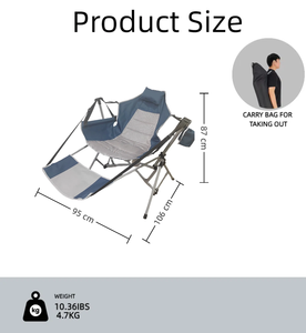 <span class=keywords><strong>Silla</strong></span> basculante reclinable para jardín, superventas, portátil, plegable, <span class=keywords><strong>colgante</strong></span> para exteriores, playa, Camping, balancín, <span class=keywords><strong>silla</strong></span> perezosa de ocio - Product Image 6