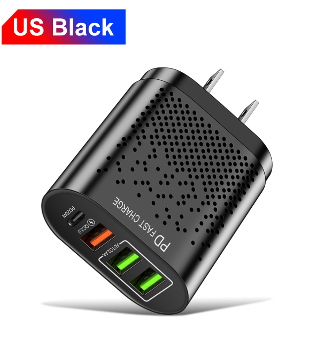 Black UK Fast Charger