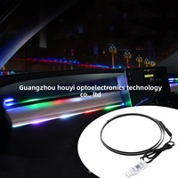 Pencahayaan Interior Mobil yang Dapat Dimodifikasi, Lampu Ambient Akrilik LED Dekoratif Aliran Lancar Tanpa Instalasi Bertenaga USB