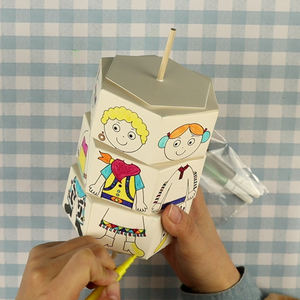 بيع بالجملة ديي الدورية اللوحة الورقية السداسية المنشور الملابس تغيير اللعبة ألعاب تعليمية للأطفال - Product Image 5