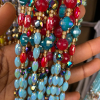 Chaîne de taille en cristal africain de luxe pour femme, bijou corporel pour usage quotidien, idéal pour fiançailles, anniversaire et cadeau