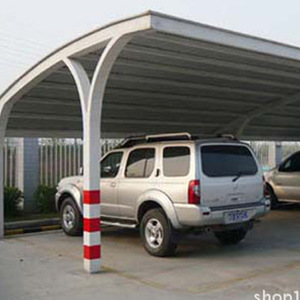 Abri de voiture en acier pour extérieur, abri de stationnement à toit plat, structure thermolaquée, capacité 3 voitures, étanche, design moderne, fabriqué à Guangzhou - Product Image 4