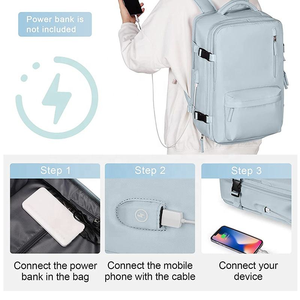 Mochila Unisex Casual <span class=keywords><strong>de</strong></span> Moda Personalizada, Impermeable, <span class=keywords><strong>de</strong></span> Poliéster, Expandible, <span class=keywords><strong>de</strong></span> Gran Capacidad, para Viajes - Product Image 6