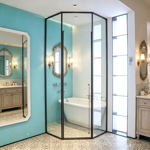 Puerta Corredera Pivotante de Acero Inoxidable Moderna BEJOY BJ-031 para Cuarto de <span class=keywords><strong>Ducha</strong></span>, Ideal para Proyectos Hoteleros, Suministro de Fábrica - Product Image 1