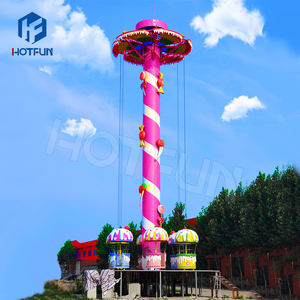 Tour de parachute touristique Thrill 25m attractif manèges de parc d'attractions en plein air à vendre - Product Image 4