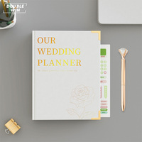 Livre de planificateur de mariage de luxe personnalisé 2026 2027 à feuilles mobiles