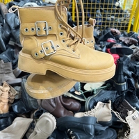 Chaussures d'occasion de marques variées S23 à prix de gros – Bottes pour femmes de qualité à prix abordable, en balles, tige en PU, toutes saisons