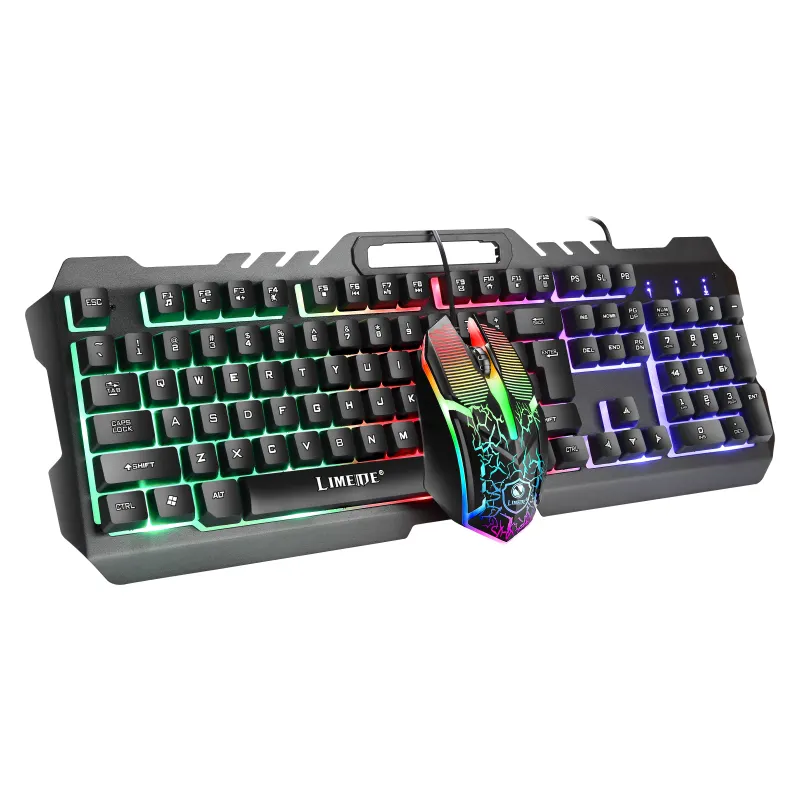 Fabrieksprijs Hot Selling Pc Computer Gamer Led Rgb Gaming Mechanisch Toetsenbord En Muis Voor Pc Gamer