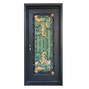 ประตูเหล็กคู่หน้าประตูบ้านฝรั่งเศสทำมือออกแบบได้ตามต้องการ<span class=keywords><strong>ราคา</strong></span>โรงงานโดยตรงมีบริการออกแบบฟรี - Product Image 3