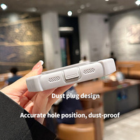 Coque de téléphone antichoc avec protection de l'appareil photo pour les trajets quotidiens, le bureau, les voyages, le sport – Housse à dos ouvert pour smartphone
