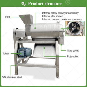 500kg battant industriel Para Frutas pâte Pulper Maquina Despulpadora <span class=keywords><strong>De</strong></span> Uvas Litchi Pulp Machine - Product Image 4