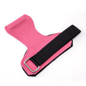 Egzersiz eğitimi deri ağırlık kaldırma el sapları Premium bilek desteği dana Palm Guard ayarlanabilir güç kavrama Pad dişli - Product Image 2
