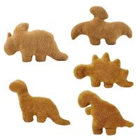 LK Kawaii Coussin décoratif en peluche, jouet en peluche Dinosaure Poulet Nuggets, pour fille et garçon