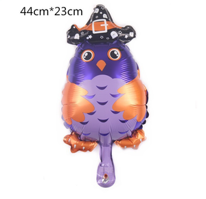Mini <span class=keywords><strong>Halloween</strong></span> thème feuille ballon citrouille fantôme araignée <span class=keywords><strong>squelette</strong></span> chauve-souris hibou sorcière en forme de feuille ballons pour <span class=keywords><strong>Halloween</strong></span> fête déco - Product Image 6