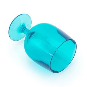 Copa de Vino Tinto de Acrílico de Grado Alimenticio, Diseño Minimalista, Resistente a Caídas, Color Rojo Intenso, Copa de Champán - Product Image 1