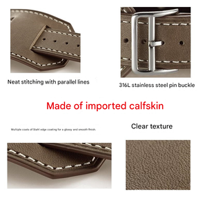 Upro <b>Leather</b> Cuff Strap for apple Watch Band iWatch Bands 38mm 40mm 42mm 44mm Genuine <b>Leather</b> <b>Bracelet</b> - Product Image 3