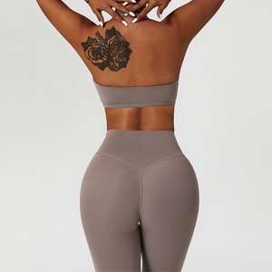 Xu hướng Khỏa Thân cảm giác chéo đàn hồi dây thắt lưng thể thao xà cạp hình chữ V Nâng cao eo ngoài trời tập luyện yoga quần - Product Image 4