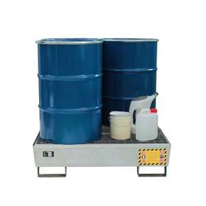 SALL - SEN104Z000 Paletas de derrames de acero galvanizado para tambores apilables-EAN 662641928824 SPILL RESPONSE - Product Image 2