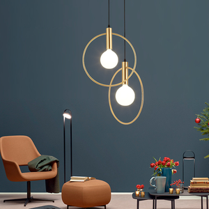 <span class=keywords><strong>Luminaire</strong></span> <span class=keywords><strong>suspendu</strong></span> moderne <span class=keywords><strong>en</strong></span> forme de boule de <span class=keywords><strong>verre</strong></span>, lampe suspendue avec anneau doré, éclairage décoratif pour chambre à coucher, salon, magasin, restaurant - Product Image 4