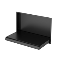 Siège de douche pliable NEODRAIN Original antidérapant, durable, en résine d'urée, base en aluminium, noir, capacité 440 LBS et gain de place