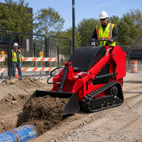 Mini-chargeuse compacte Yanmar T480 sur chenilles avec composants essentiels : moteur, roulement, pompe, boîte de vitesses