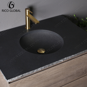 Meuble-lavabo mural moderne RICO GLOBAL avec miroir LED, vasque en céramique, 48 pouces, design contemporain en MDF - Product Image 4