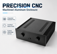 Boîtier d'équipement électronique ventilé en alliage d'aluminium 6061-T6, usiné CNC, haute précision, taille personnalisée, dissipation thermique