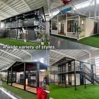 Maison conteneur préfabriquée en acier extensible de 20 pieds, fabrication directe d'usine en Chine, design contemporain écologique, 2 chambres