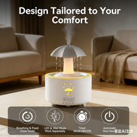 Diffuseur d'arômes en forme de goutte d'eau avec télécommande, LED respirante réglable, diffuseur d'huiles essentielles, purificateur d'air initial