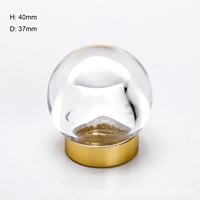 Capuchon de parfum en verre haute transparence FEA 15 mm, couvercle de parfum en verre transparent de luxe 17,2 mm, capuchon pulvérisateur de parfum en verre