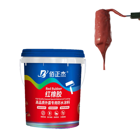 Wholesale Red Rubber Waterproof Coating Color Painted Steel Roofing Material Waterproof Paint