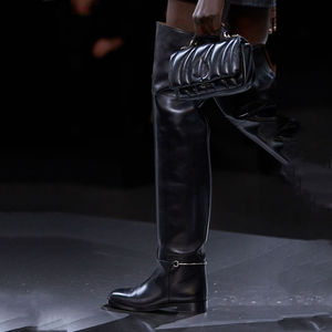 Simple Design Round Toe Shoes Over Knee High Women Flat Long <b>Boots</b> Wide Top Thigh High <b>Boots</b> for Ladies - Product Image 6