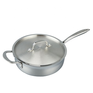 Personalizzazione all'ingrosso cucina cucina antiaderente pentole e padelle in acciaio inox casseruola salsa Pan Set - Product Image 5