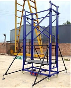 Giàn giáo nâng điện gấp gọn 2M 6M 12M, giàn giáo nâng điện tự động di động có bánh xe - Product Image 1