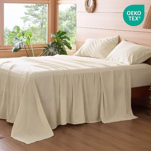 100% microfibre vente en gros OEKO-<span class=keywords><strong>TEX</strong></span> Standard 100 draps housses solides 4 pièces ensembles de draps de lit - Product Image 2