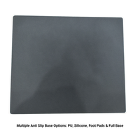 Tapis de souris de jeu professionnel en verre trempé à surface micro-gravée, imprimé sur mesure en usine, étanche, pour joueurs d'e-sport