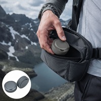 Contenitore Cilindrico in MDF per Erbe, Resistente agli Urti, Portatile, con Doppio Scomparto, in Alluminio di Grado Aeronautico, per Snus - Vendita all'Ingrosso