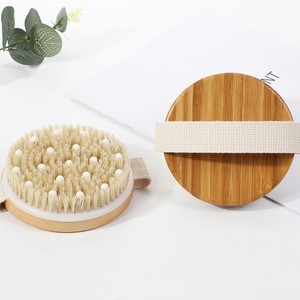 Brosse de bain en bois, brosse de bain en bambou, brosse sèche en poils de porc en bois de frêne, brosse de <span class=keywords><strong>massage</strong></span> en bois de hêtre - Product Image 3