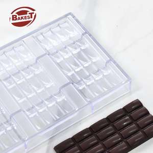 Grille chocolat moule en plastique <span class=keywords><strong>de</strong></span> qualité alimentaire <span class=keywords><strong>Polycarbonate</strong></span> facile à utiliser Rectangle sphère boule <span class=keywords><strong>plaque</strong></span> <span class=keywords><strong>grande</strong></span> petite boîte emballée forme <span class=keywords><strong>de</strong></span> barre - Product Image 4