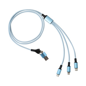 ประเภท C ถึง USB 3 ใน 1 สายชาร์จไนลอนถักแบบหลายอินเทอร์เฟซสายข้อมูลโทรศัพท์มือถือ 1M อะแดปเตอร์ขยาย - Product Image 2
