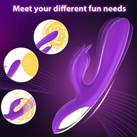 Schlussverkauf Großhandel G-Punkt wasserdichter Silikon-Häschen-Vibrator für Damenmasturbation 10-Frequenz-Vibrator sonstiges Sexspielzeug