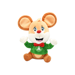 Jouets en peluche personnalisés, poupée souris de dessin animé avec nœud papillon rouge, design mignon, recolorable, impression de logo disponible, cadeaux d'entreprise - Product Image 6