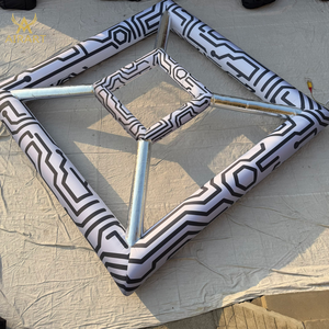 Círculo Inflable Plateado Personalizado para Escenarios, Decoración para Bares, Discotecas, Festivales de Música, Espectáculos de Circo - Product Image 1