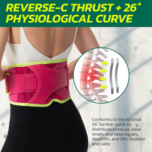 Lumbar Support Belt-8-Point Stability System Breathable 3D Knit Lightweight Durable Summer Protection Secure Dual-Lock Fit - Product Image 5