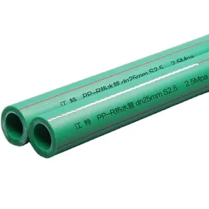 Jiangte PN 10 16 20 Dn25 PPR Pipe Green Price Plastic PPR Tube All Size