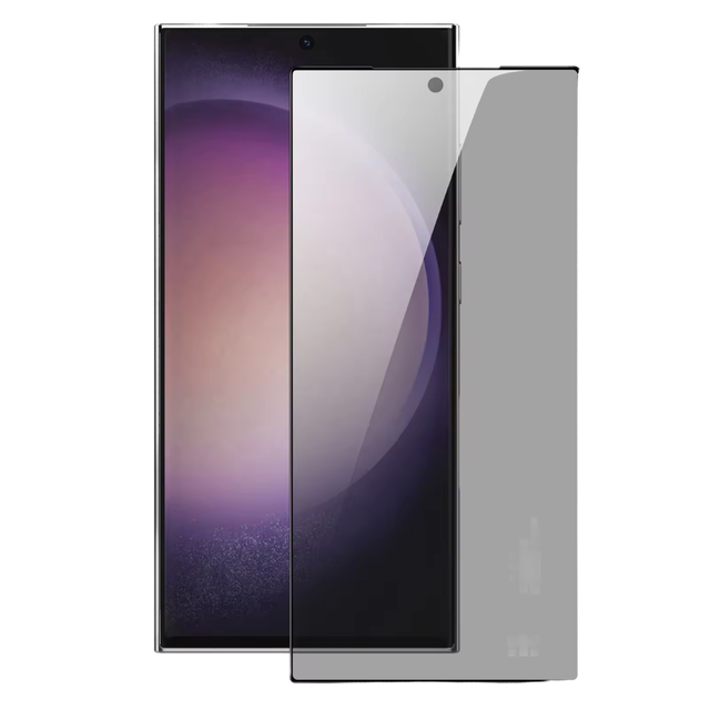 9H 0.18mm Tempered Glass Screen Protector Anti-Fingerprint Privacy Protection Full Glue Adhesive Film for Samsung