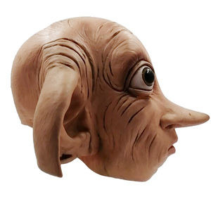 Masque intégral en latex <span class=keywords><strong>Dobby</strong></span> l'<span class=keywords><strong>elfe</strong></span> pour cosplay, style animal, accessoire de tête effrayant et amusant pour costume de Noël ou de carnaval - Product Image 3